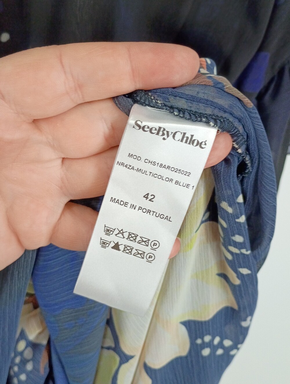 See By Chloe Sheer Floral Chiffon Dress - Picture 4 of 7